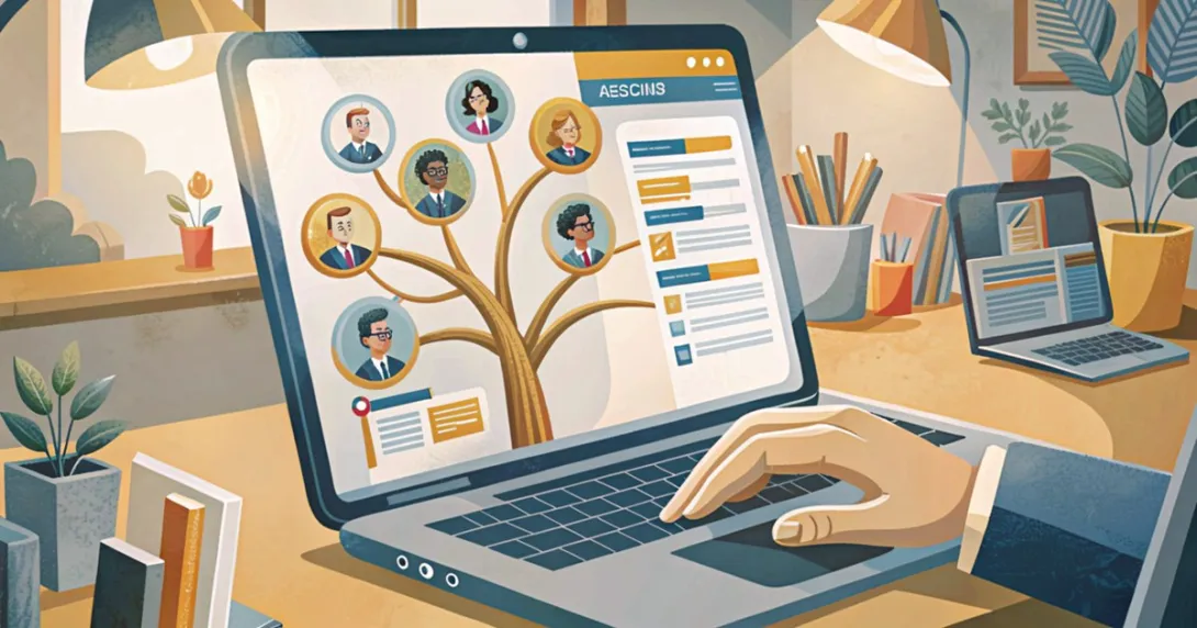 Schermata di un corso online con percorsi di apprendimento personalizzati generati dall'intelligenza artificiale